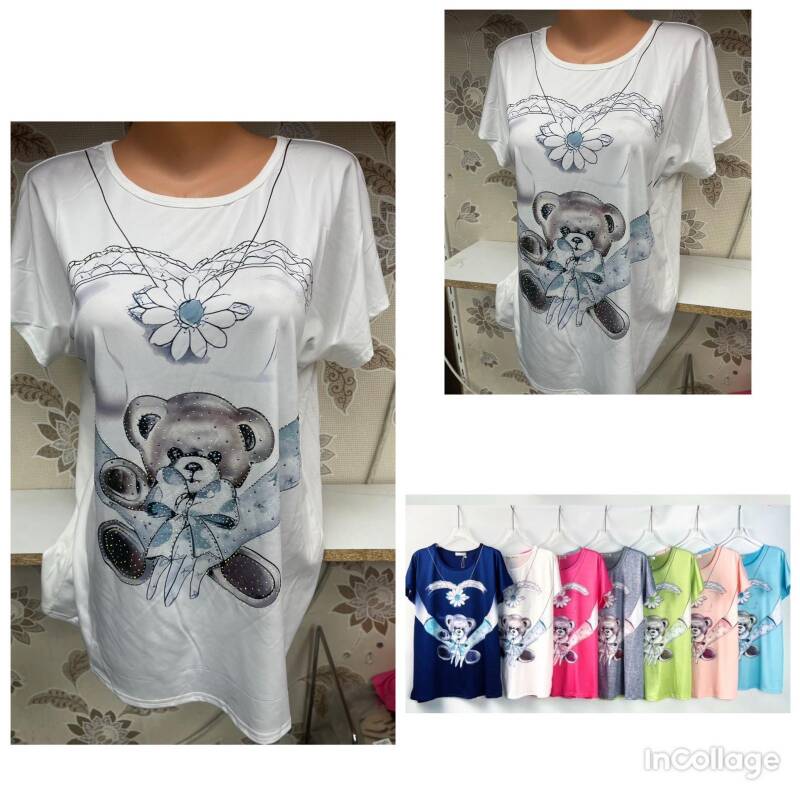 Bluzki damskie Roz L-3XL, Mix Kolor Paczka 12 szt